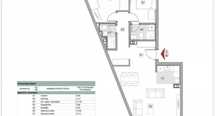 Trosoban stan | 4zida
