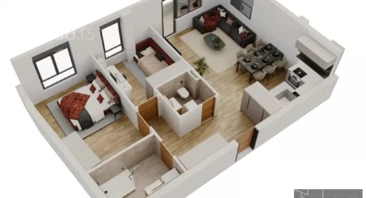 Trosoban stan | 4zida