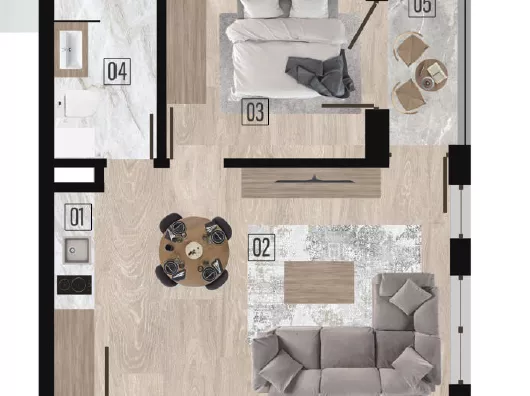 Jednoiposoban stan | 4zida