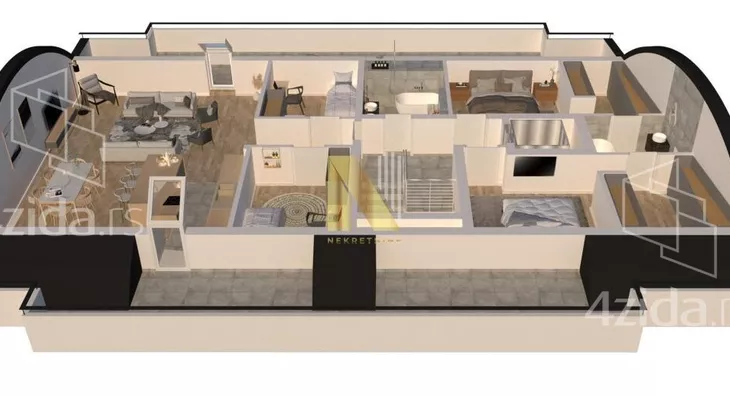 Četvoroiposoban stan | 4zida