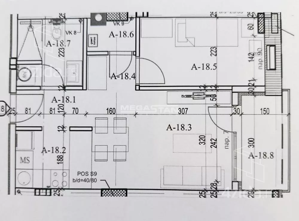 Jednoiposoban stan | 4zida