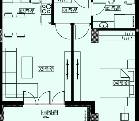 Dvosoban stan | 4zida