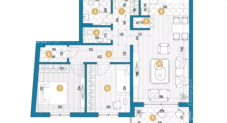 Trosoban stan | 4zida