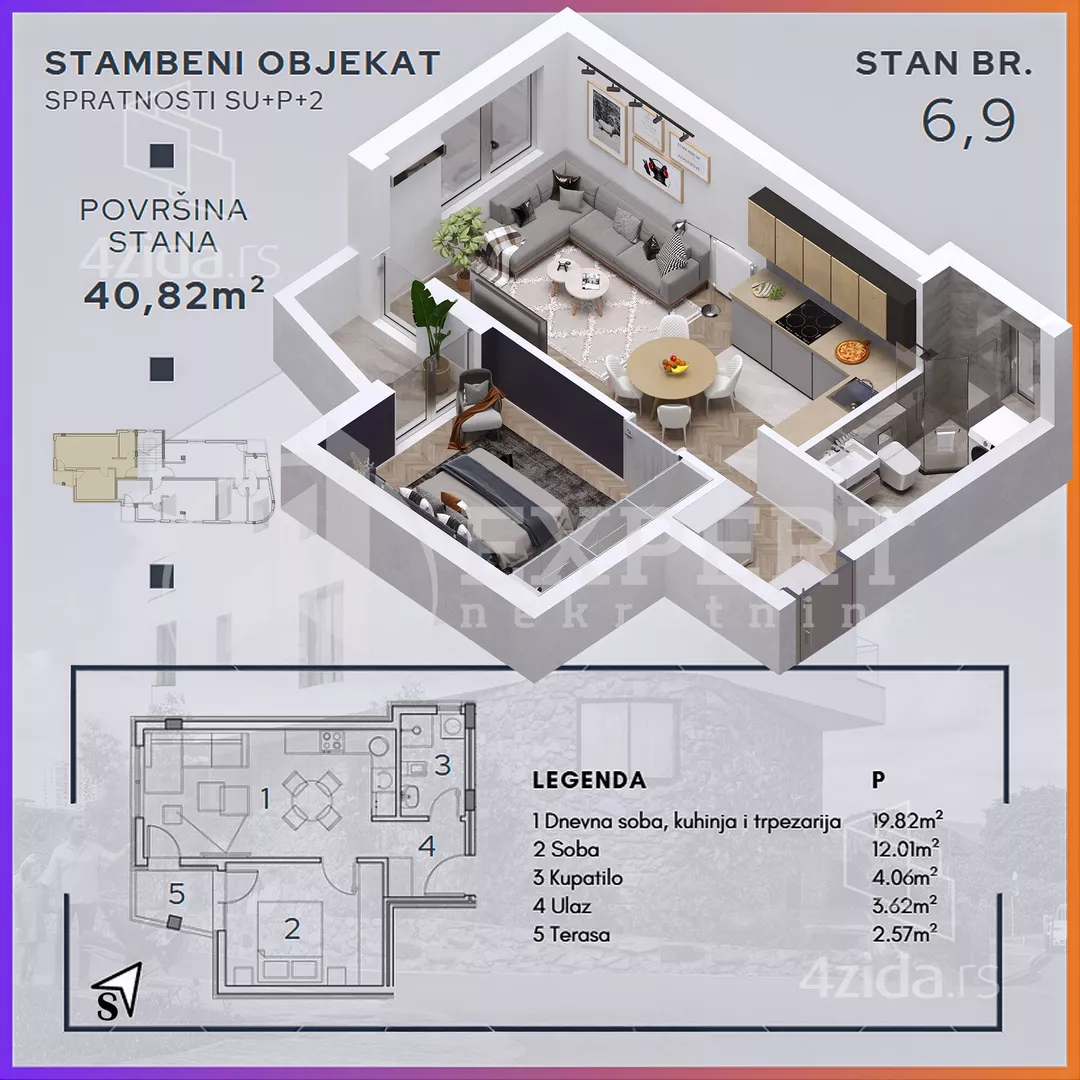 Dvosoban stan | 4zida