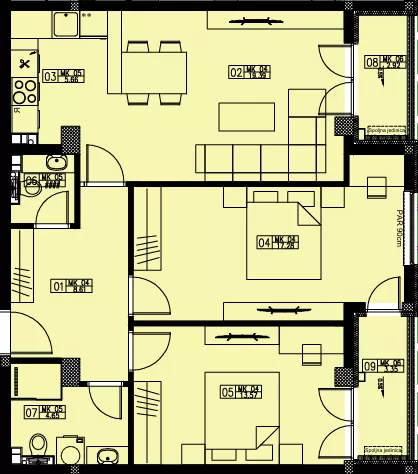 Trosoban stan | 4zida