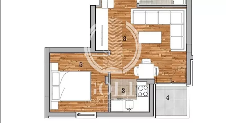 Jednoiposoban stan | 4zida