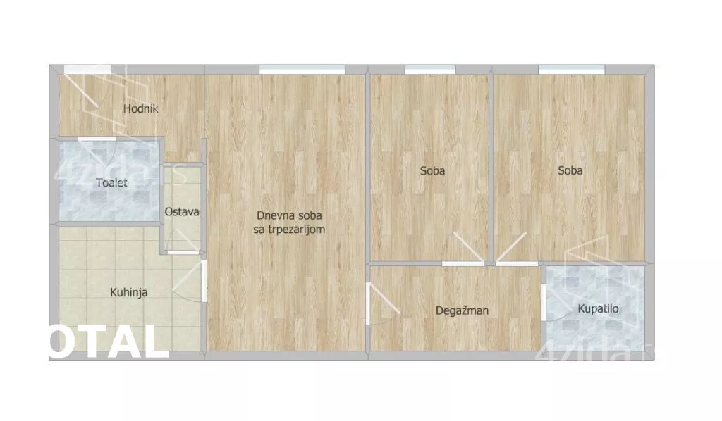 Trosoban stan | 4zida