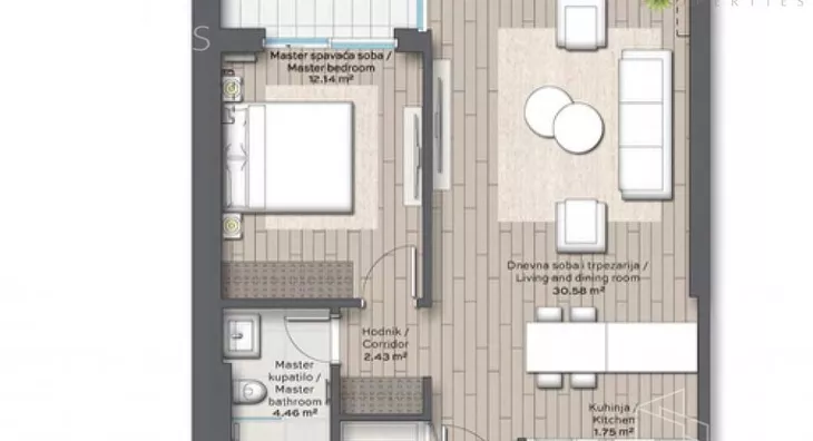 Dvosoban stan | 4zida