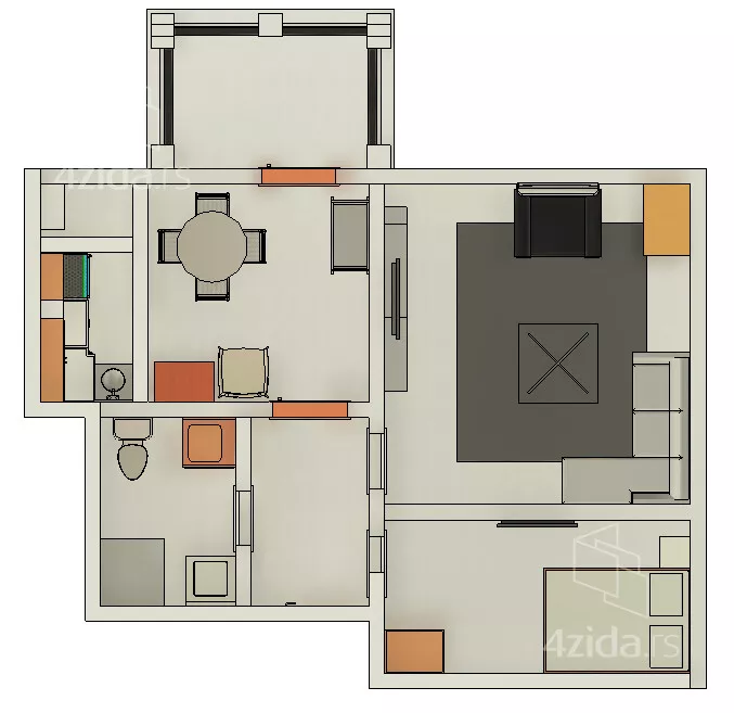 Dvosoban stan | 4zida