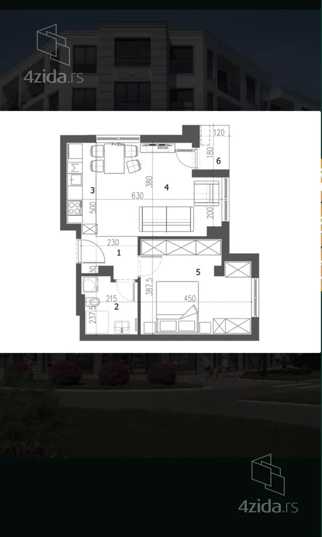 Dvosoban stan | 4zida