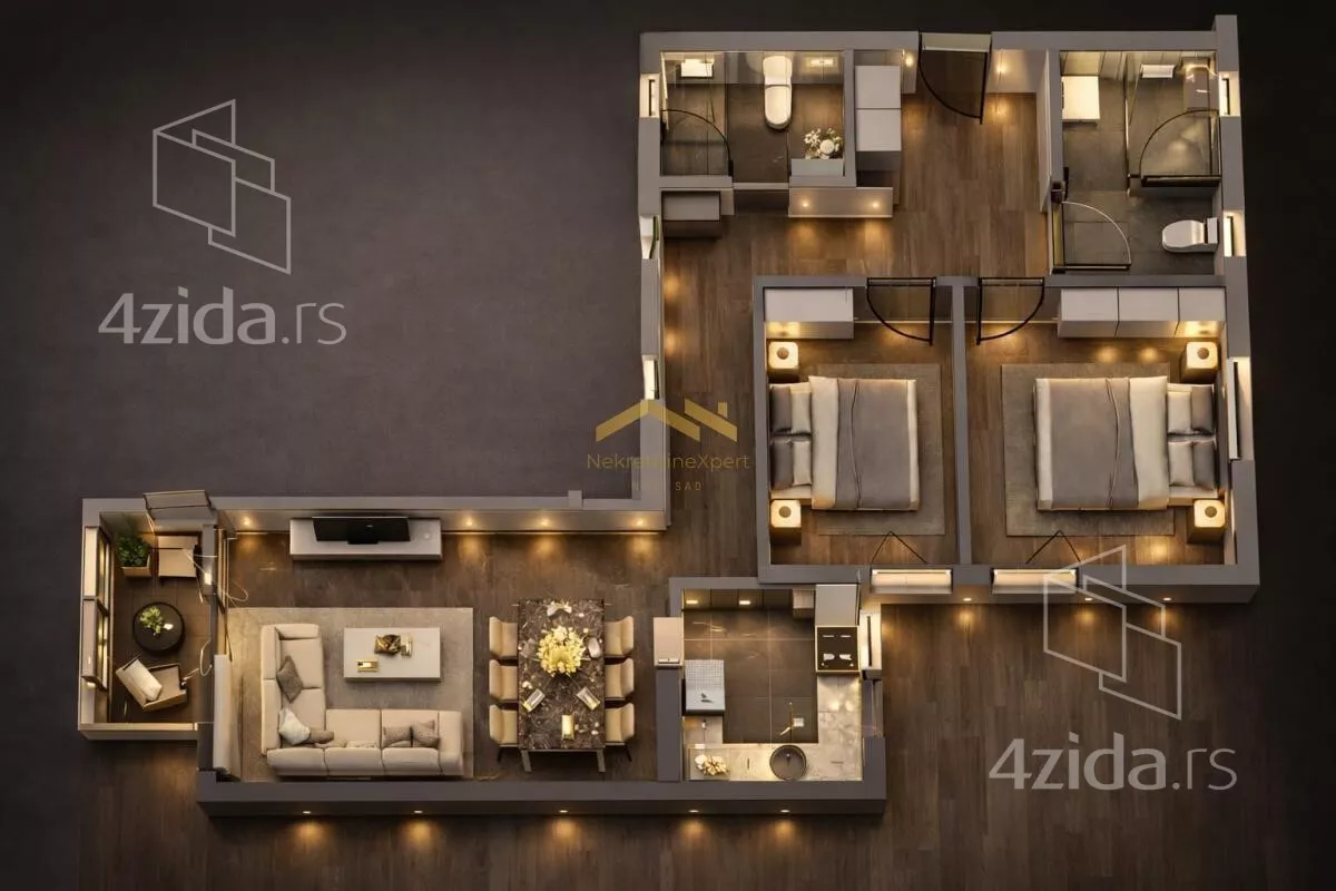 Trosoban stan | 4zida