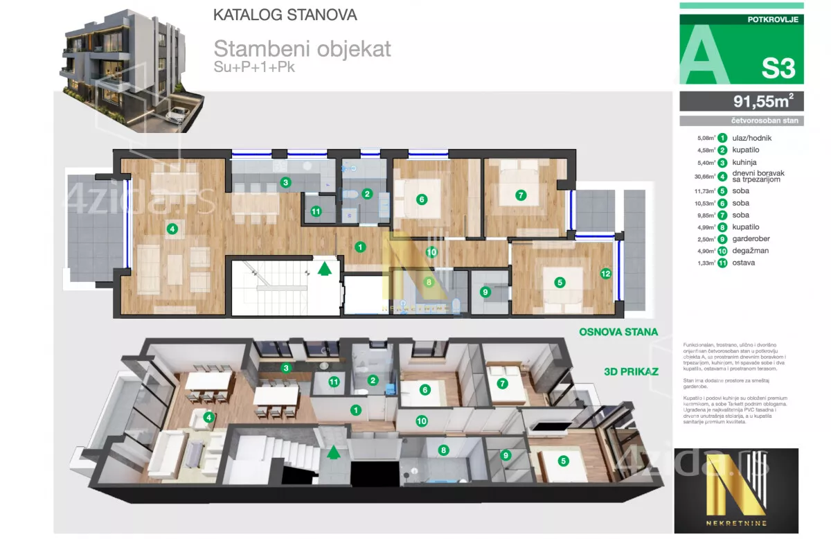 Četvorosoban stan | 4zida