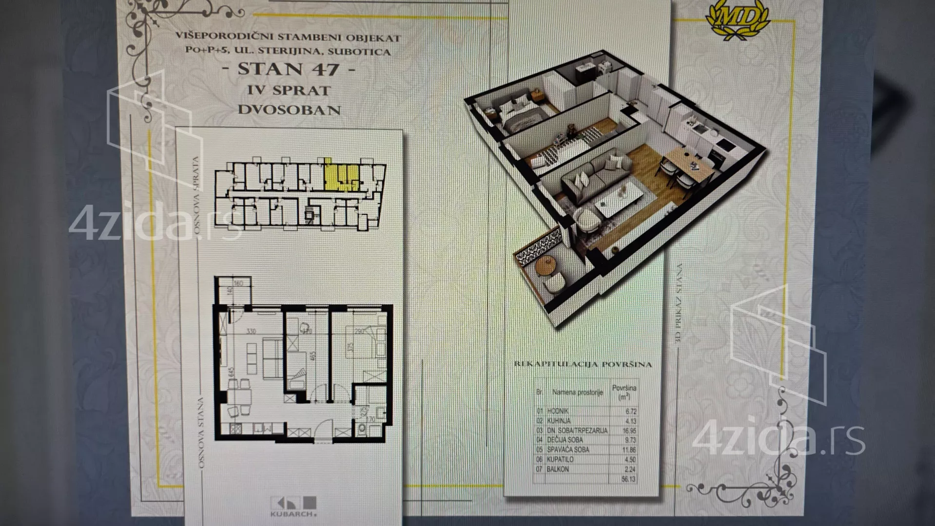 Trosoban stan | 4zida