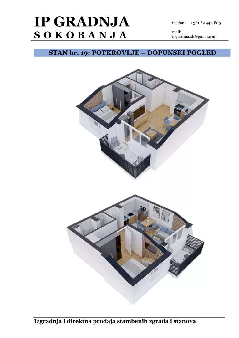 Jednoiposoban stan | 4zida