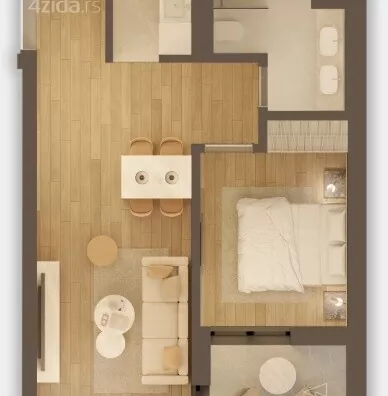 Jednosoban stan | 4zida