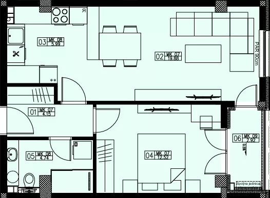 Dvosoban stan | 4zida