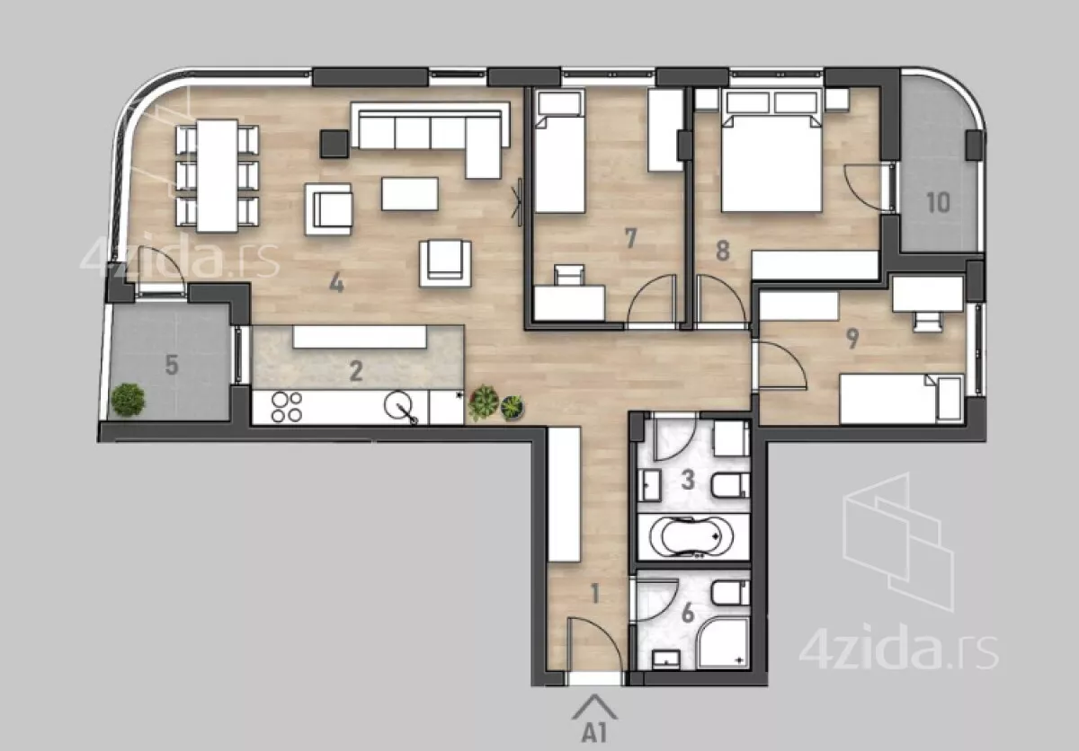 Četvorosoban stan | 4zida