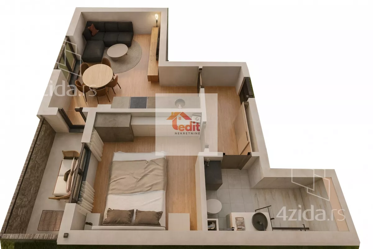 Dvosoban stan | 4zida