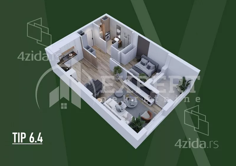 Dvosoban stan | 4zida