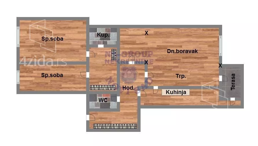 Trosoban stan | 4zida