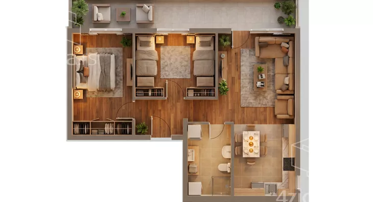 Trosoban stan | 4zida