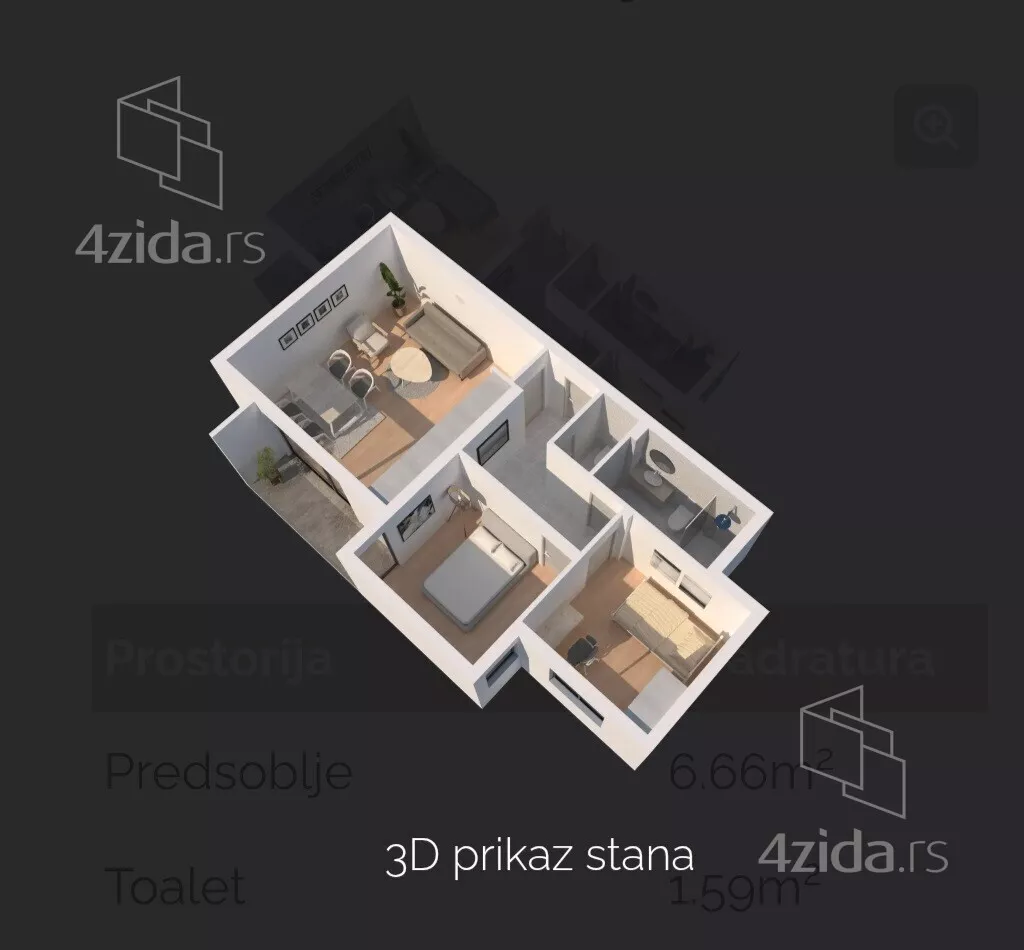 Dvosoban stan | 4zida