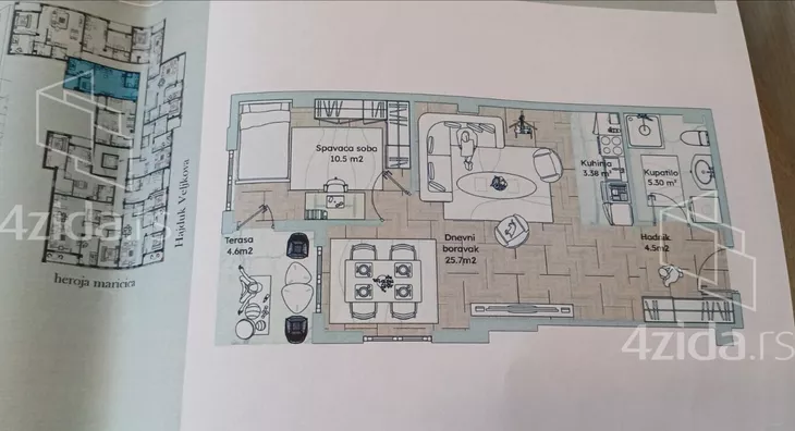 Jednosoban stan | 4zida