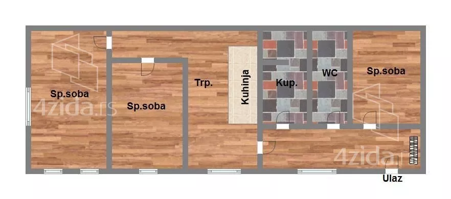 Trosoban stan | 4zida