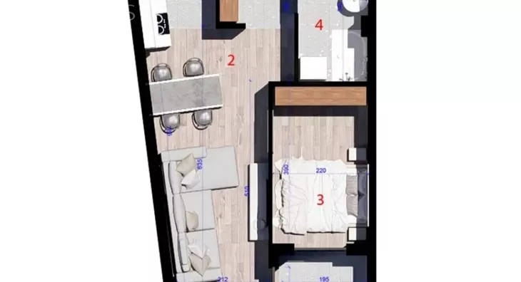 Jednoiposoban stan | 4zida