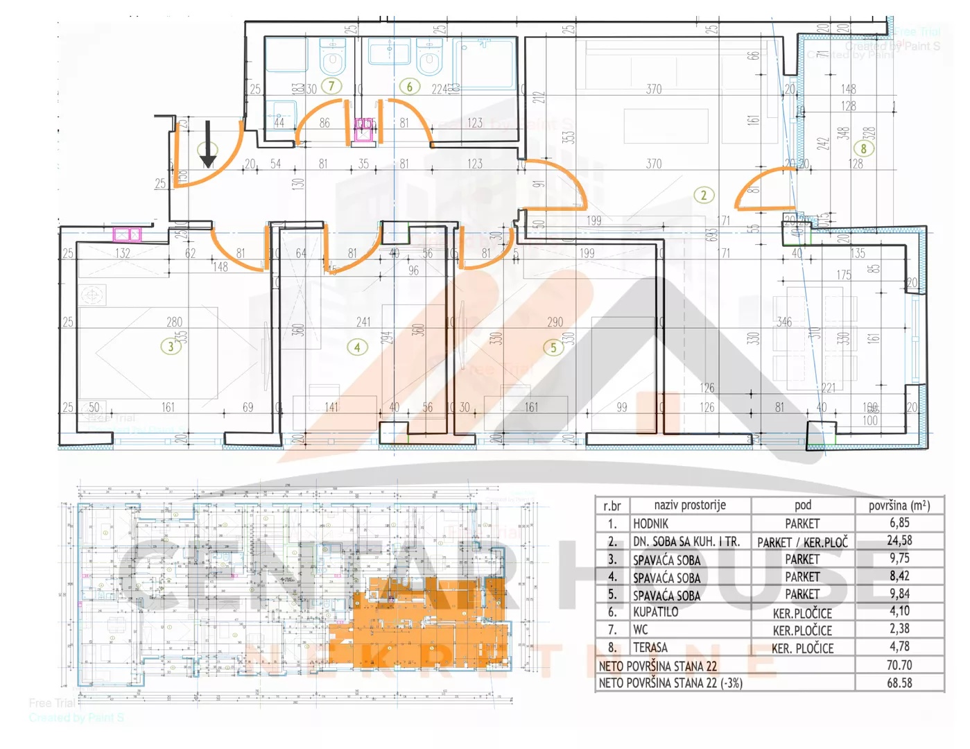 Troiposoban stan | 4zida