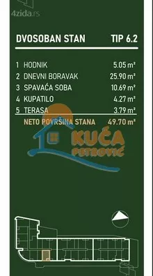 Dvosoban stan | 4zida