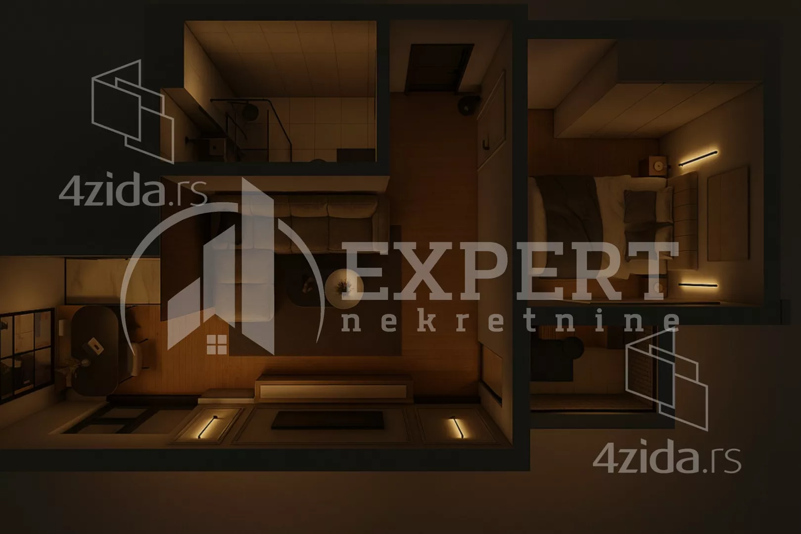 Jednoiposoban stan | 4zida