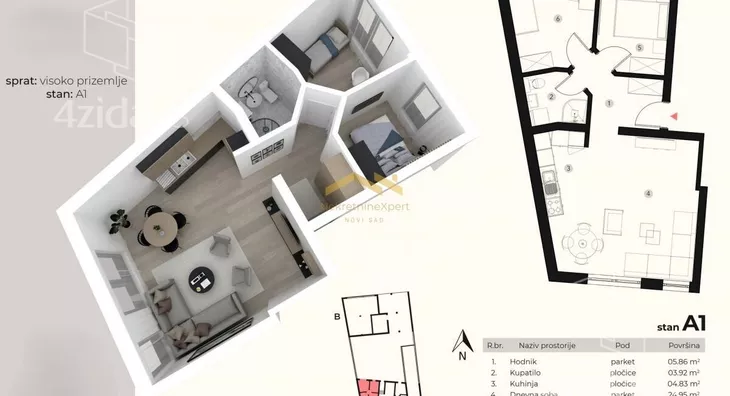 Dvoiposoban stan | 4zida