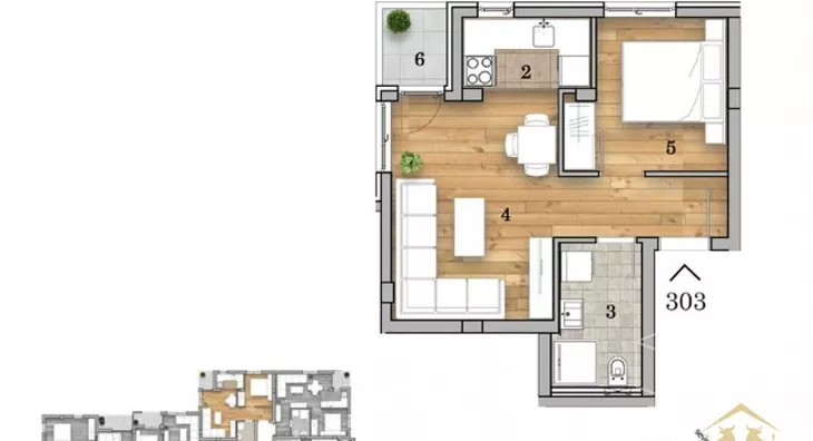 Dvosoban stan | 4zida