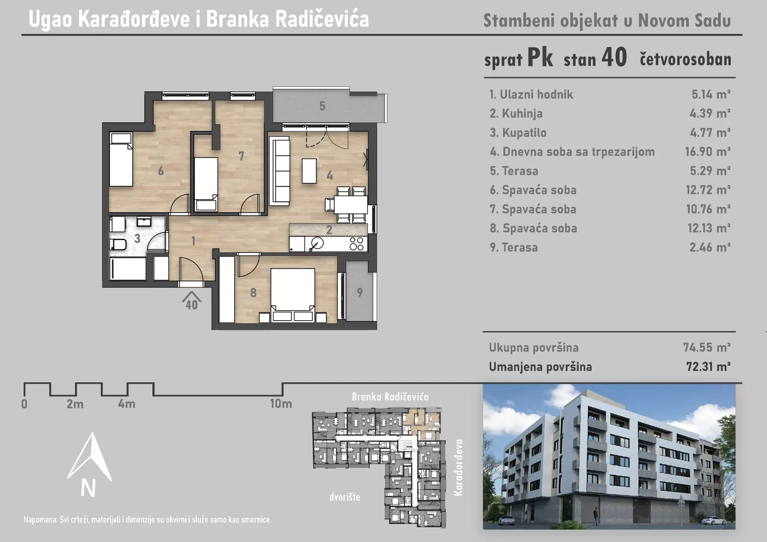 Troiposoban stan | 4zida