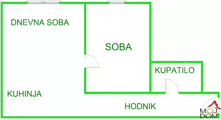 Jednoiposoban stan | 4zida