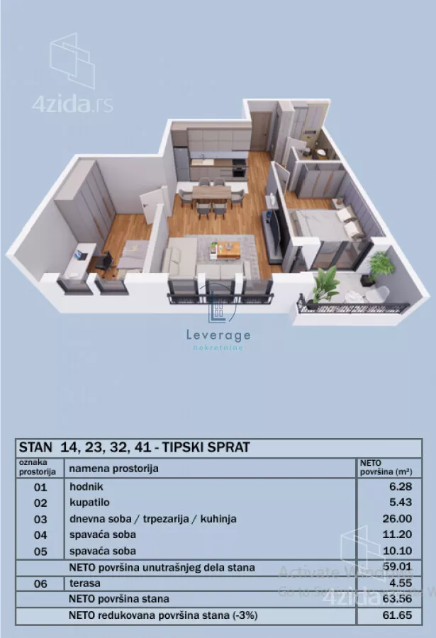 Dvoiposoban stan | 4zida