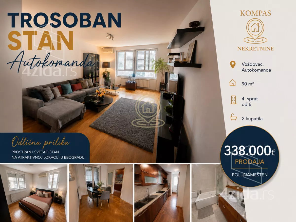Trosoban stan | 4zida