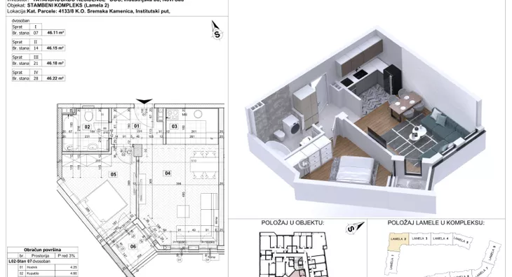 Dvosoban stan | 4zida