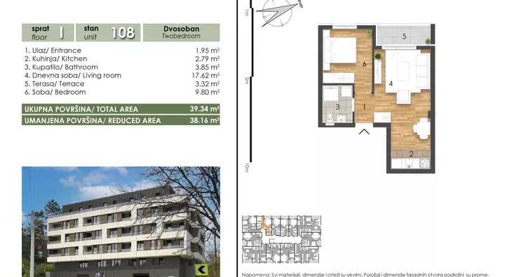 Jednoiposoban stan | 4zida