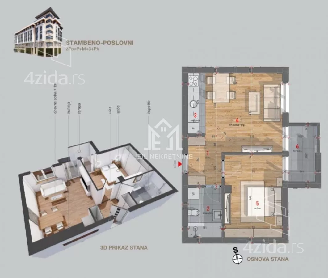 Dvosoban stan | 4zida