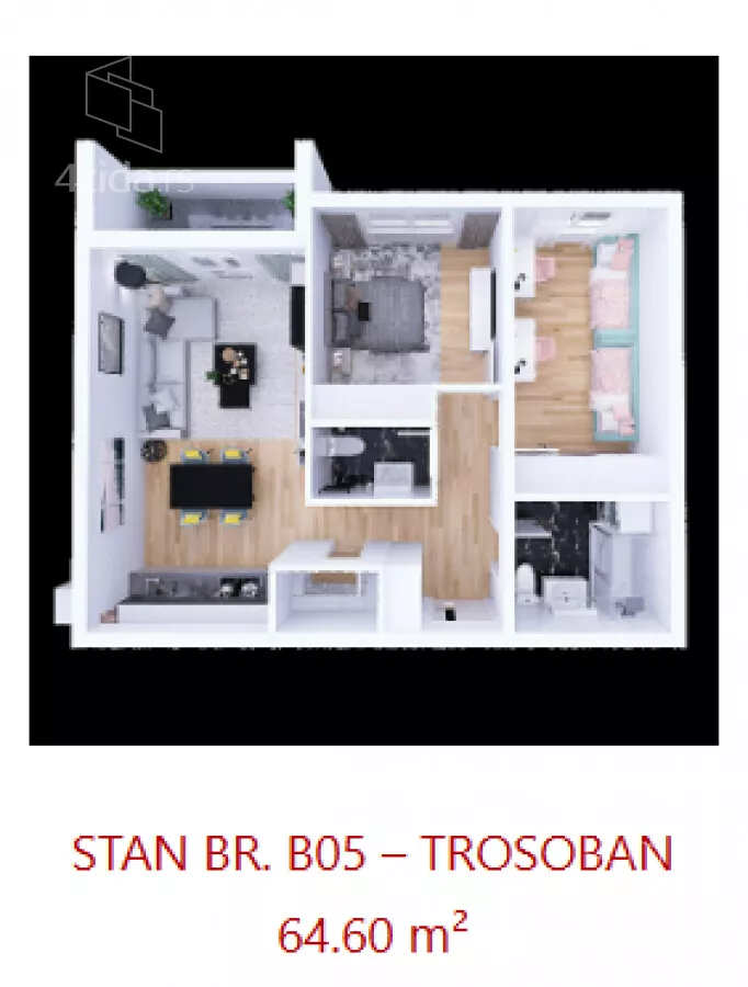 Trosoban stan | 4zida