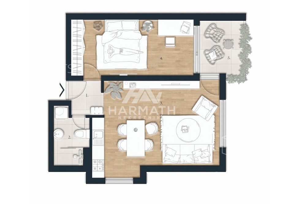 Mieszkanie, 56 m²