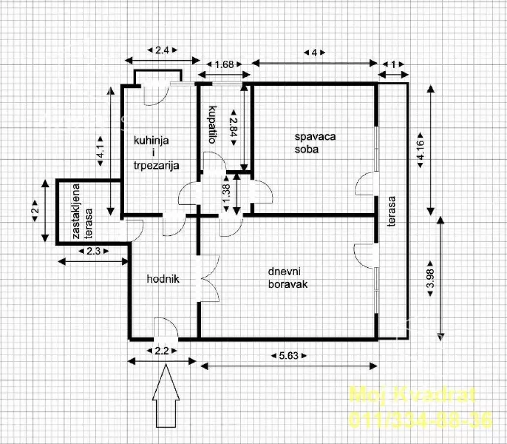 Dvosoban stan | 4zida