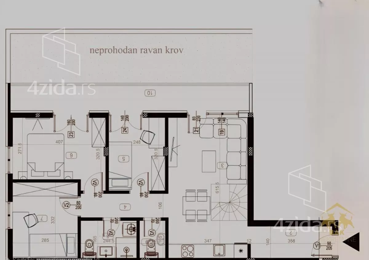 Troiposoban stan | 4zida