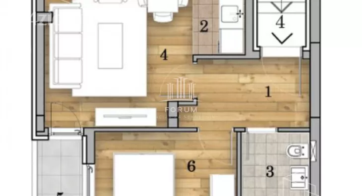 Dvosoban stan | 4zida