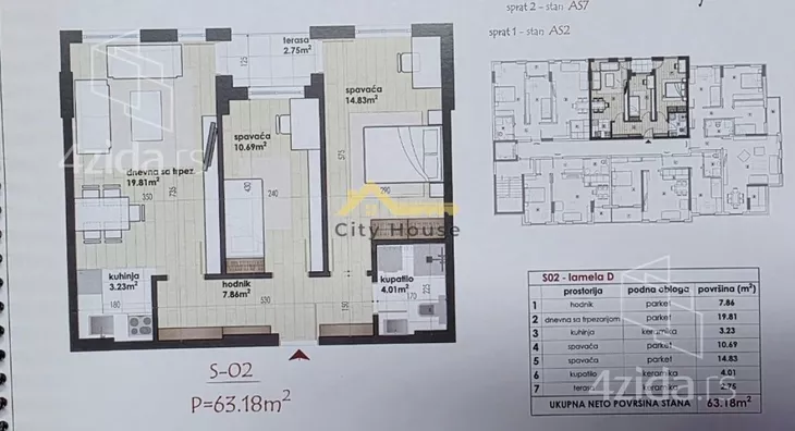 Trosoban stan | 4zida