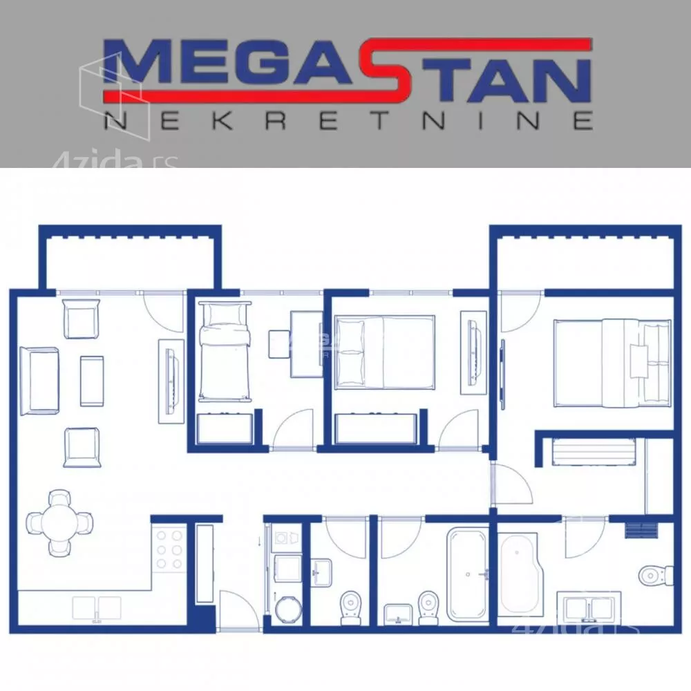 Troiposoban stan | 4zida