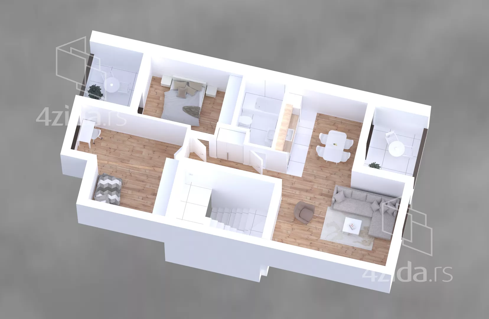 Trosoban stan | 4zida