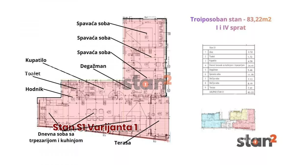 Troiposoban stan | 4zida
